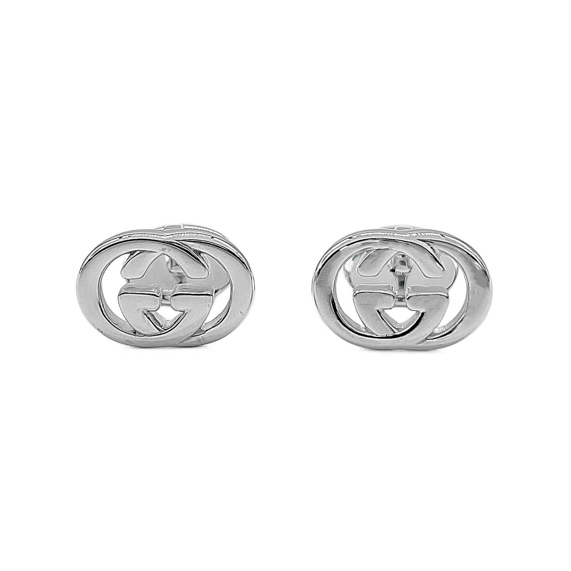 Gucci Interlocking Cufflinks With Logo, Sv925, Men's